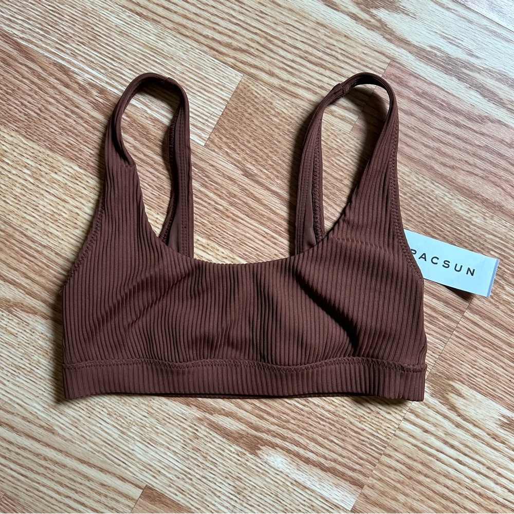 Pacsun brown swimsuit top NWT